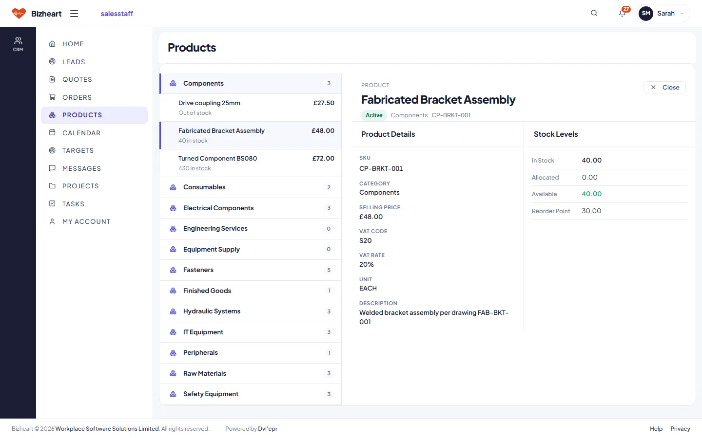 Product categories